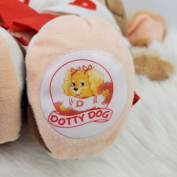 Vtg 1984 Tomy The Get Along Gang Dotty Dog Cheerleader Montgomery Moose Plush - Picture 6 of 10